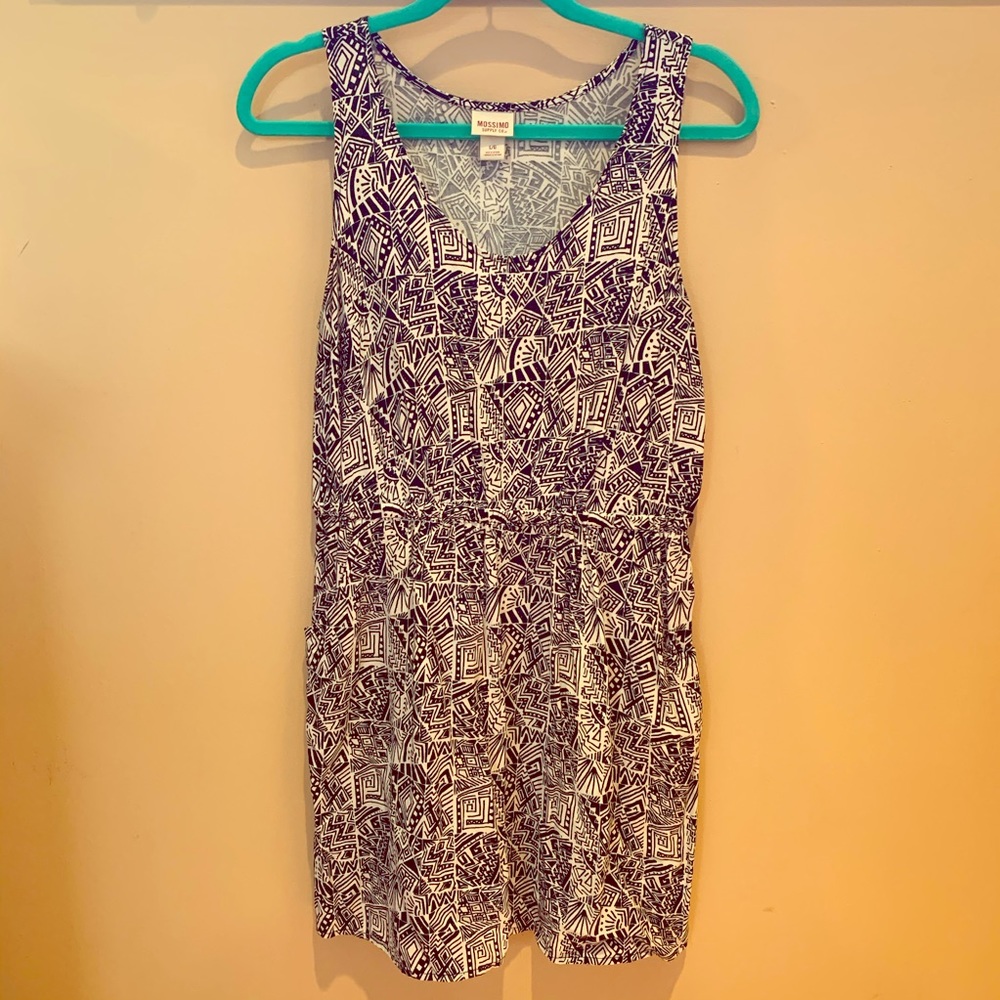 Aztec print mini dress